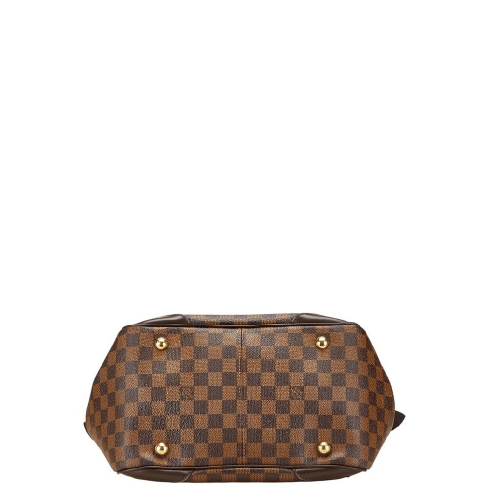 LOUIS VUITTON Authentic Brown Damier Leather Bag - Picture 3 of 13